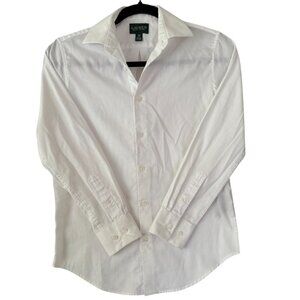 White Ralph Lauren Cotton Blend Long Sleeve Collared Button Down Top-12